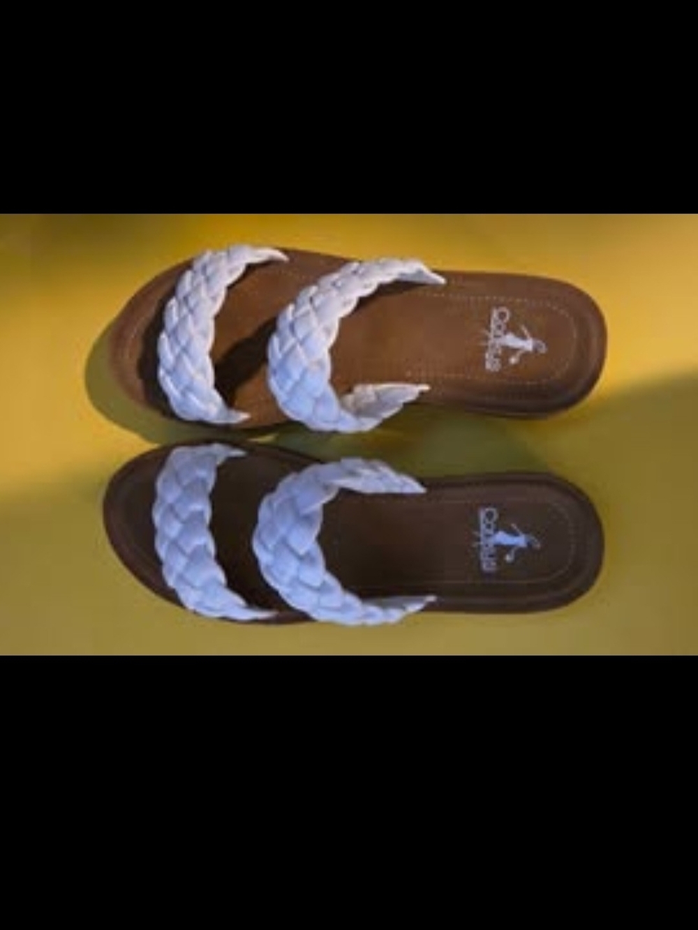 Women's White Braided Strap Sandals GYPSY JAZZ Sz 8 NWOT